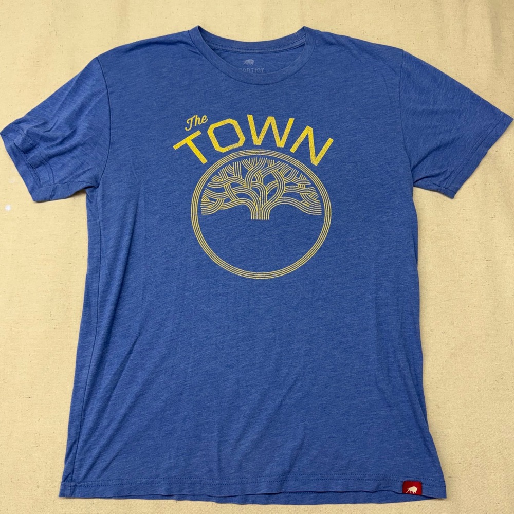 Sportiqe Golden State Warriors The Town T-Shirt Mens Large Blue Oakland Oak Tree